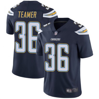 Los Angeles Chargers NFL Football Roderic Teamer Navy Blue Jersey Men Limited  #36 Home Vapor Untouchable->youth nfl jersey->Youth Jersey